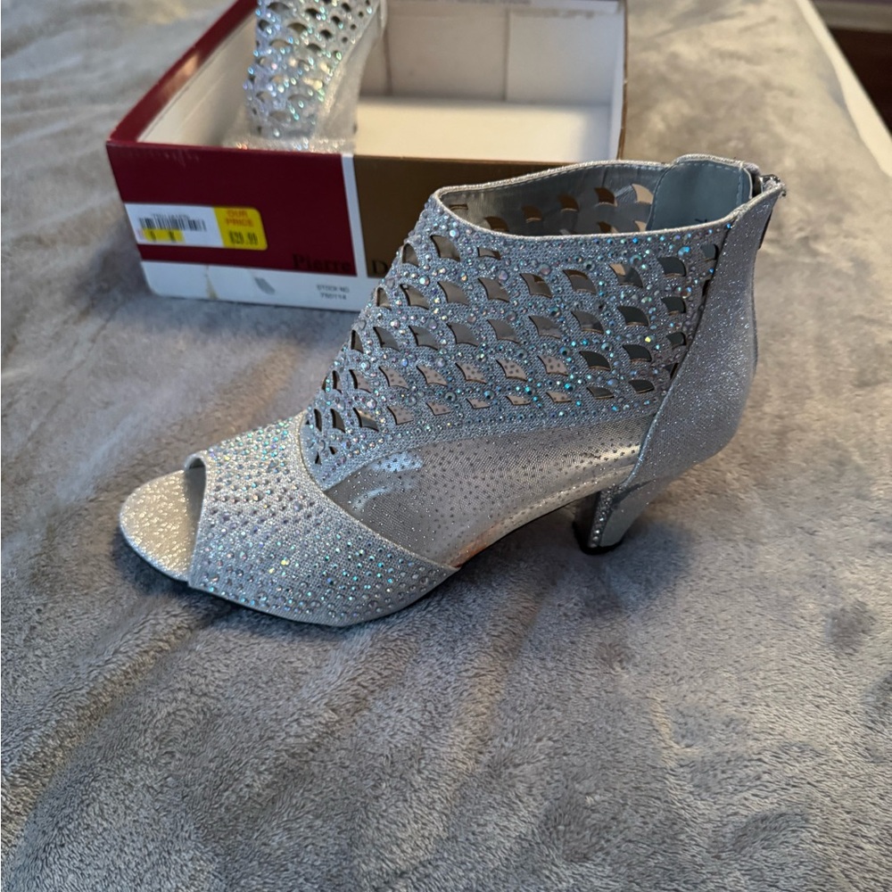 Elegant Silver Women's Heels